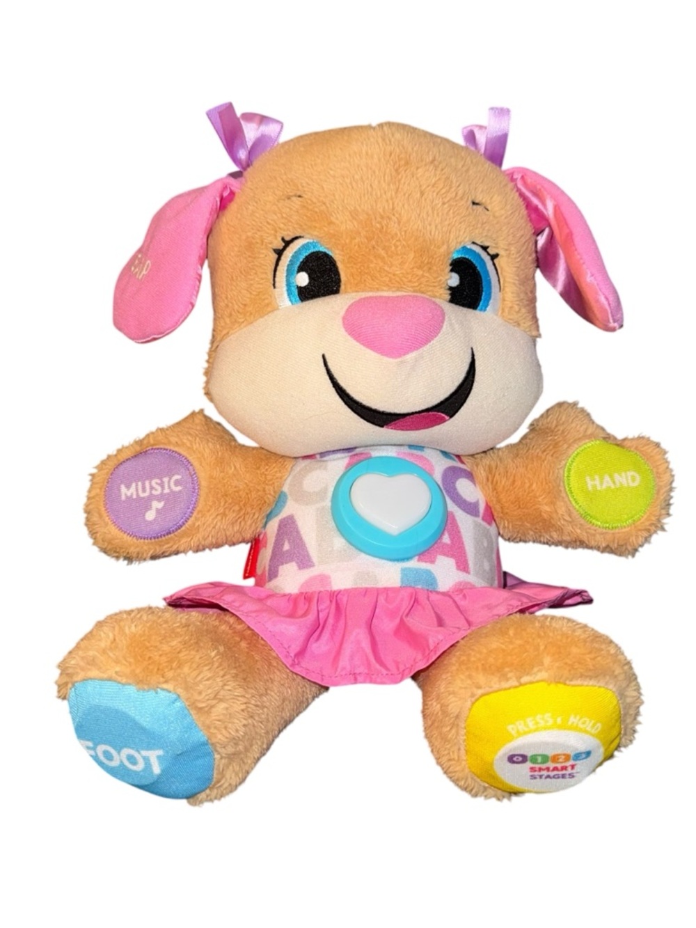 Fisher-Price Laugh & Learn Smart Stages Sis Plush Puppy Interactive 15” Toy